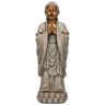 Design Toscano 30 in. H The Enlightened Buddha Sculpture in 2 Tone Stone Garden Statue