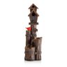 Alpine 35 in. Tall Outdoor 3-Tier Birdhouse Water Fountain Yard Art Decor