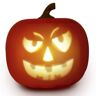 ANIMAT3D Rock-n Jack Singing Joking and Talking Animated 7.5 in. H Pumpkin with Built-in LED Projector and Speaker Plug'n Play