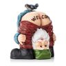 Alpine 22 in. Tall Mooning "Welcome" Outdoor Garden Gnome with Bird Yard Statue Decoration
