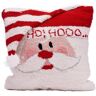 Glitzhome 14 in. Hooked Pillow, Santa