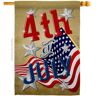 Angeleno Heritage MADE AND DESIGNED LOS ANGELES CALIFORNIA 28 in. x 40 in. 4th of July Patriotic House Flag Double-Sided Decorative Vertical Flags