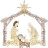 Best Choice Products 6 ft. LED Outdoor Nativity Set with 190 Warm White Lights and Stakes