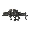 Design Toscano 6.5 in. H Lazy Daze Knot Of Frogs Sill Sitters Statue