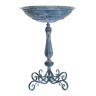 SAFAVIEH Orian Mossy Blue Iron Round Birdbath