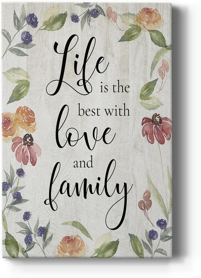 Life is the Best by Wexford Homes Unframed Giclee Home Art Print 36 in. x 24 in.