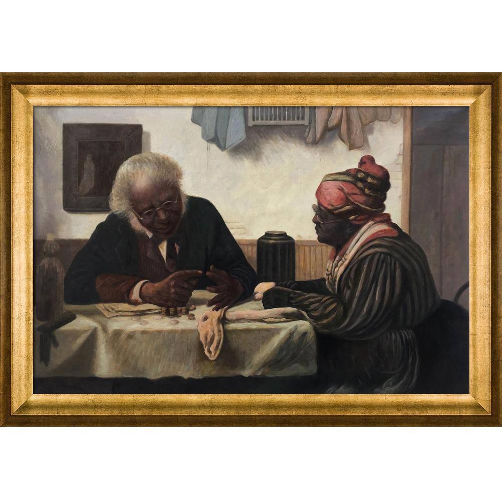 LA PASTICHE A Penny Short by Harry Roseland Athenian Gold Framed Typography Oil Painting Art Print 29 in. x 41 in.