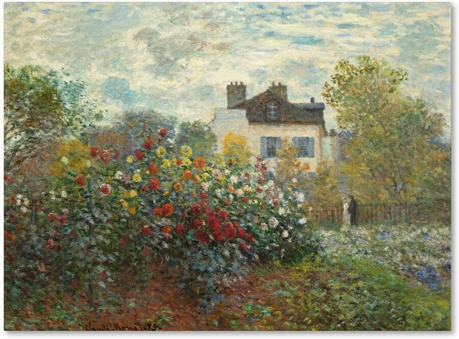 Trademark Fine Art 24 in. x 32 in. "The Artist's Garden in Argenteuil" Canvas Art