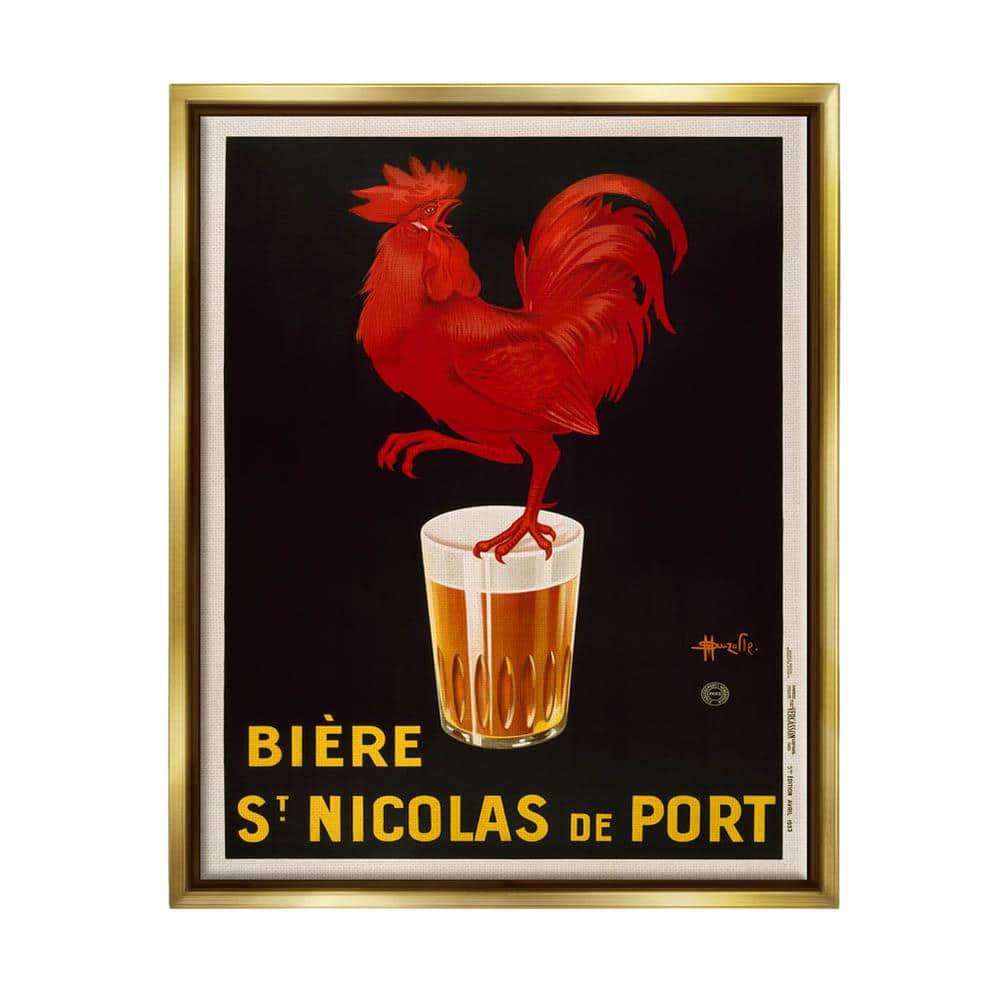 The Stupell Home Decor Collection Vintage Beer Brewery Ad Design By Marcus Jules Floater Framed Animal Art Print 21 in. x 17 in.