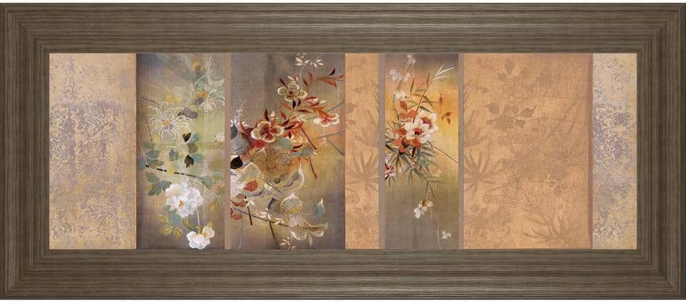 Classy Art Tea Garden Il By Douglas Framed Print Abstract Wall Art 42 in. x 18 in.