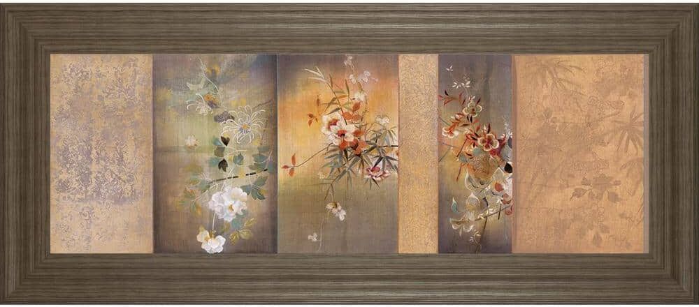 Classy Art Tea Garden I By Douglas Framed Print Abstract Wall Art 42 in. x 18 in.