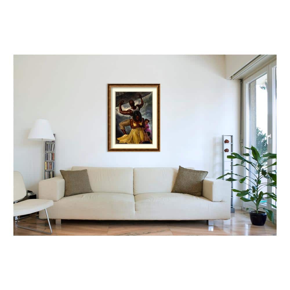Amanti Art 34 in. W x 44 in. H 'Behind Every Great Man' by WAK-Kevin A. Williams Framed Printed Wall Art