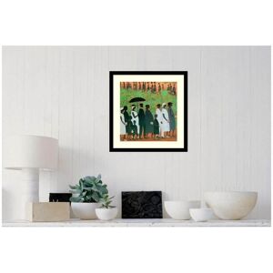 Amanti Art 20 in. H x 20 in. W "Funeral Procession" by " Ellis Wilson" Framed Print Wall Art