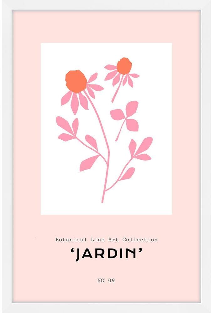 Jardin No 09 Collection by Marmont Hill Framed Nature Art Print 36 in. x 24 in.