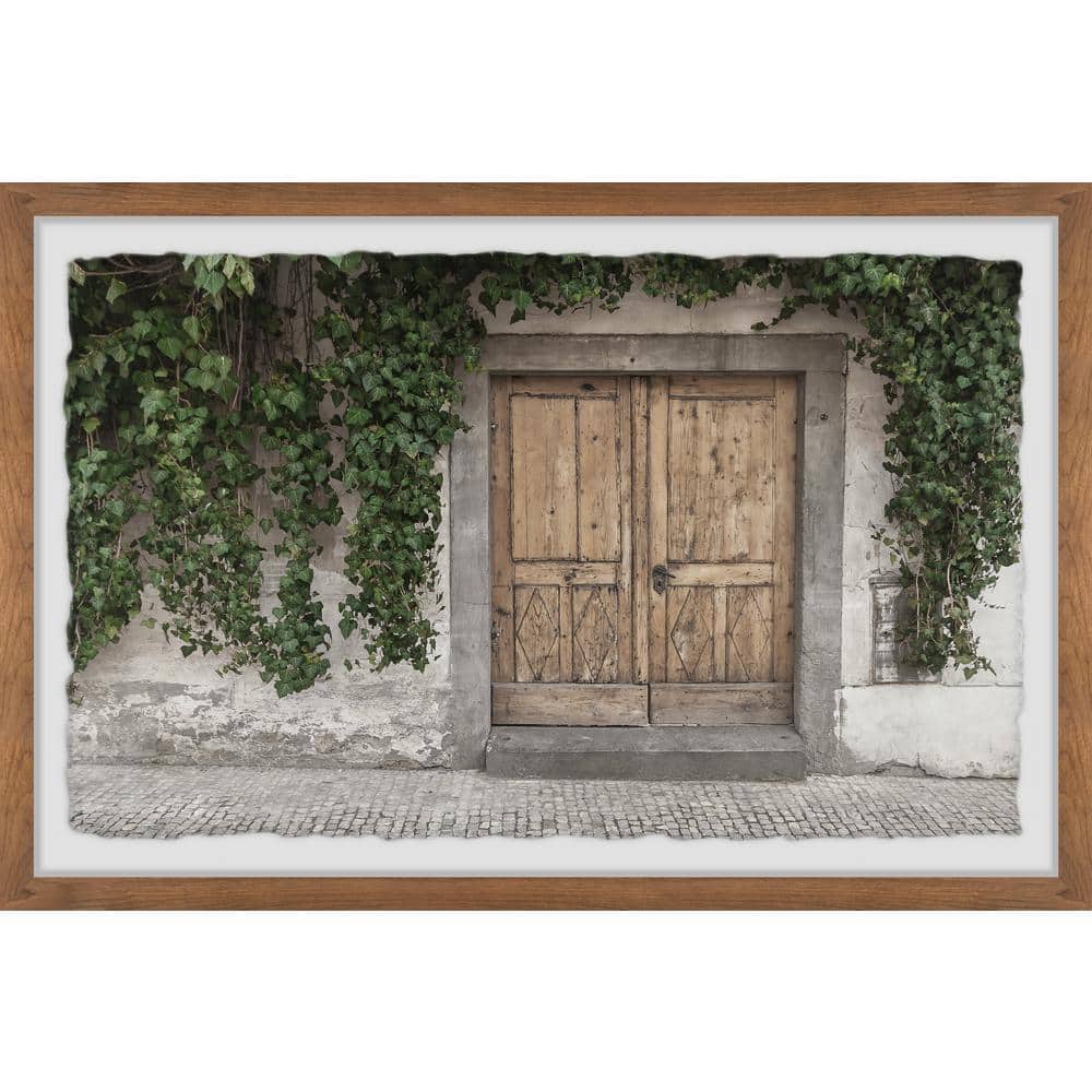 Old Wooden Door by Marmont Hill Framed Architecture Art Print 12 in. x 18 in.