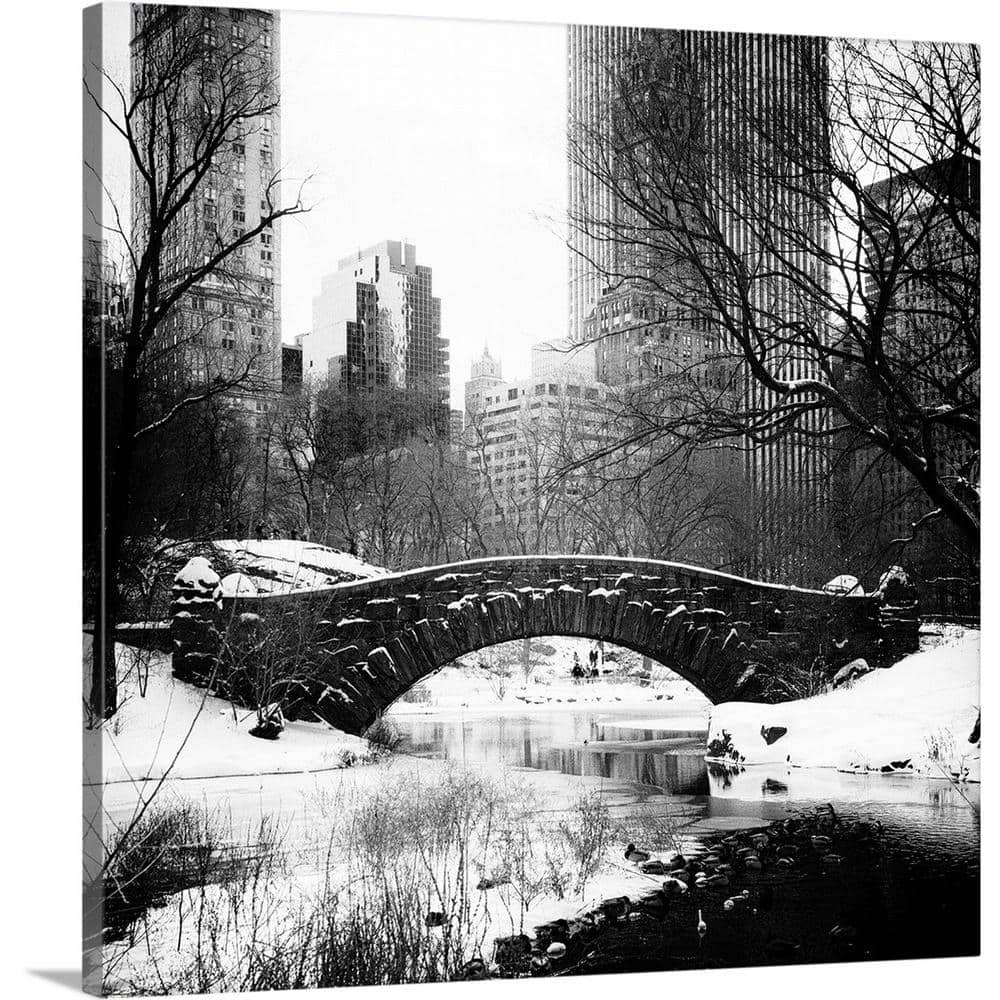 GreatBigCanvas New York City - Central Park under snow by Philippe Hugonnard Canvas Wall Art