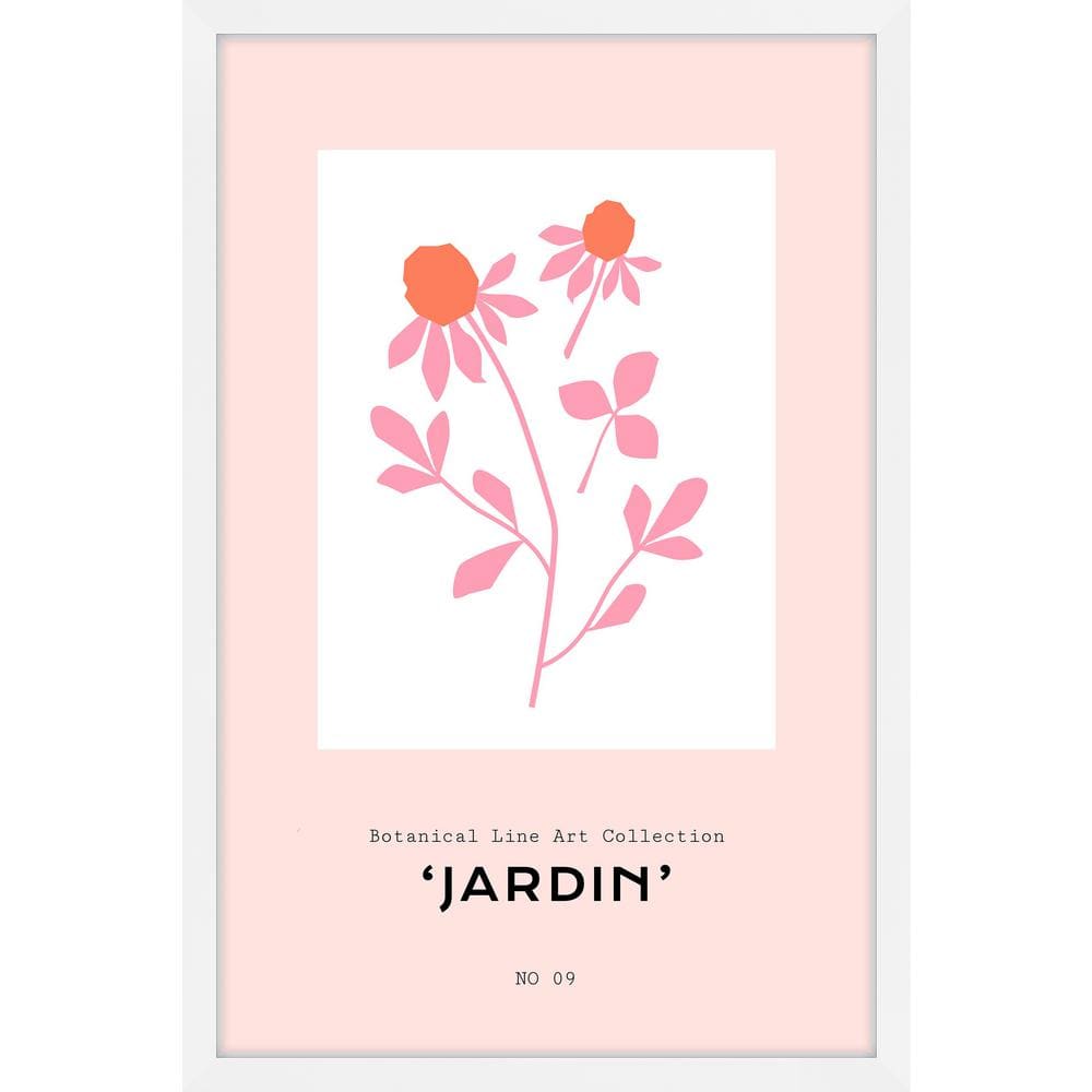 Jardin No 09 Collection by Marmont Hill Framed Nature Art Print 12 in. x 8 in.