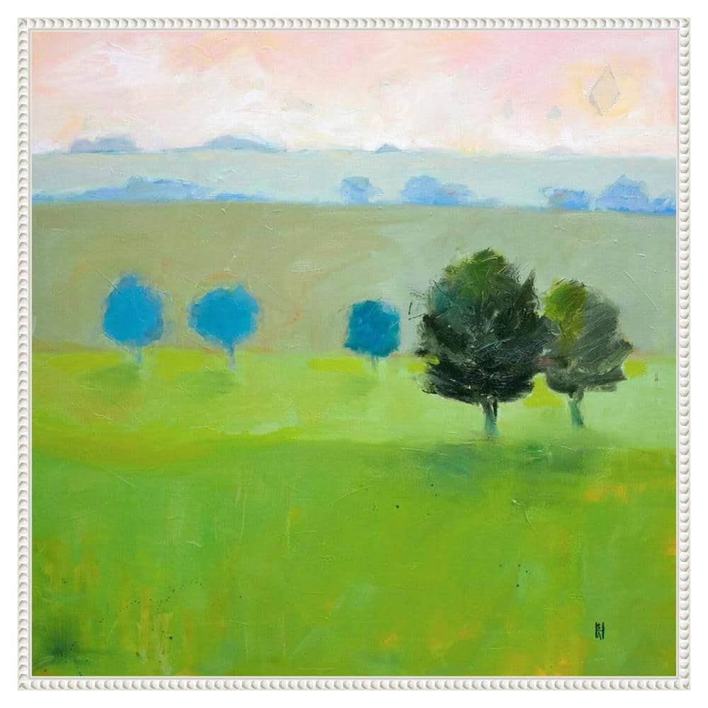 Amanti Art Gascony Trees by Sally Hootnick 1-Piece Floater Frame Giclee Nature Canvas Art Print 30 in. x 30 in.