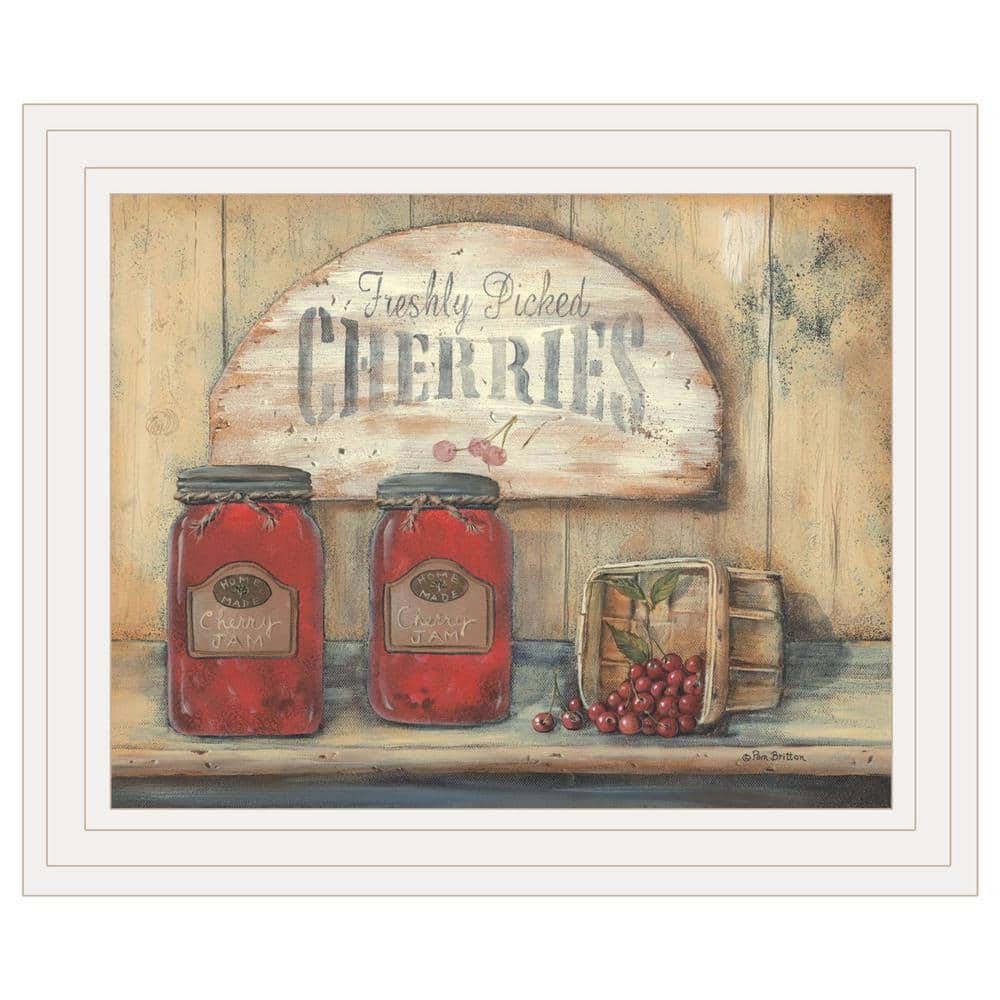 HomeRoots CHERRY JAM by Unknown 1 Piece Framed Graphic Print Typography Art Print 14 in. x 17 in. .