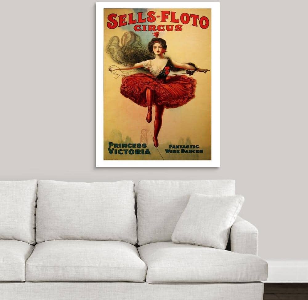 GreatBigCanvas Sells-Floto Circus - Vintage Entertainment Advertisement by Vintage Apple Collection Canvas Wall Art