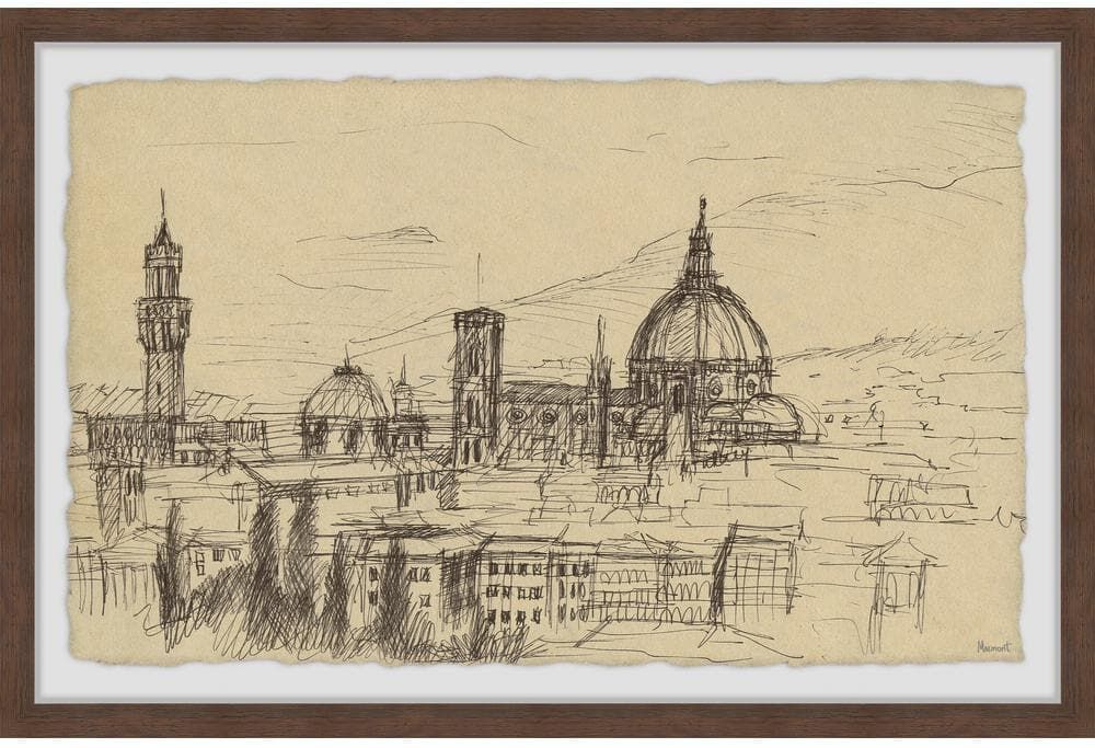 Florence Cathedral by Marmont Hill Framed Architecture Art Print 8 in. x 12 in.