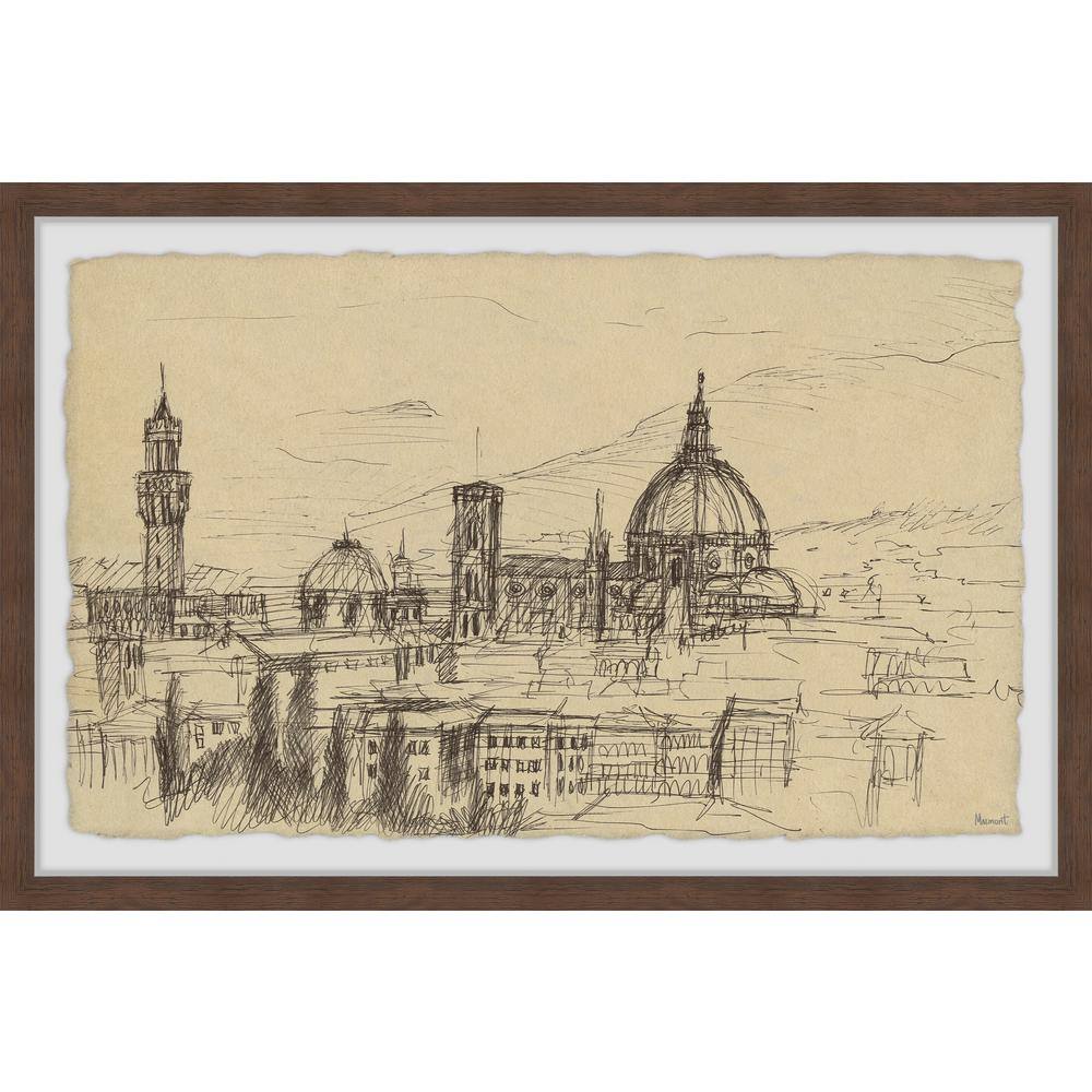 Florence Cathedral by Marmont Hill Framed Architecture Art Print 16 in. x 24 in.