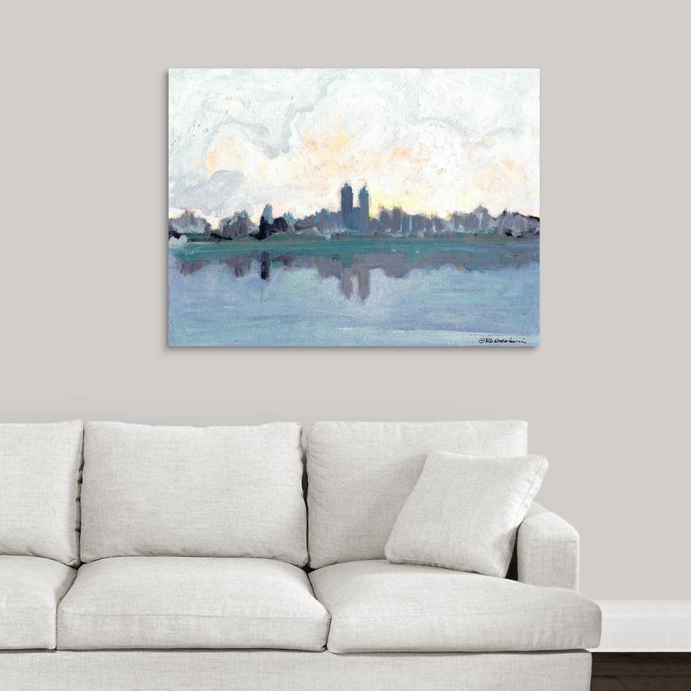 GreatBigCanvas Across The Great Pond - Central Park, New York City by RD Riccoboni Canvas Wall Art