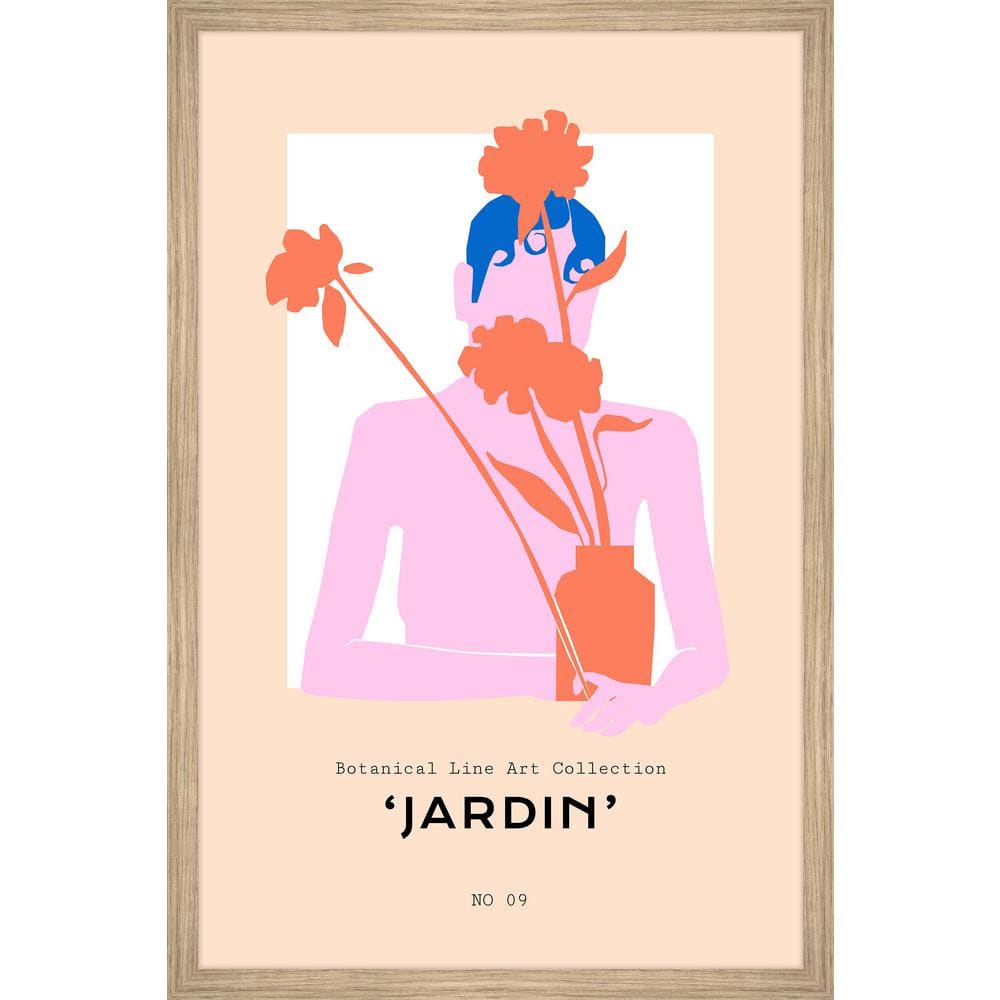 Jardin No 09 by Marmont Hill Framed Nature Art Print 24 in. x 16 in.