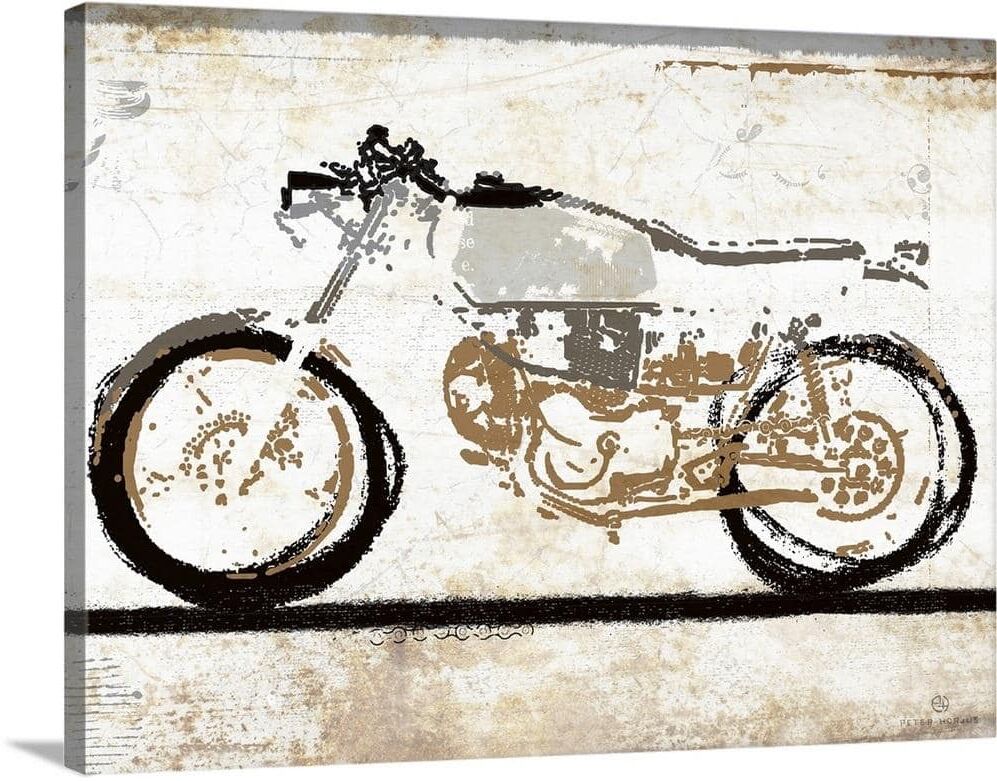 GreatBigCanvas Vintage Motorcycle 1 by Peter Horjus Canvas Wall Art