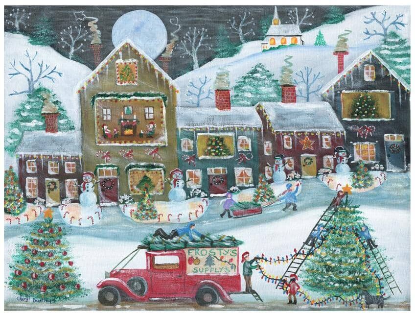 Trademark Fine Art Cheryl Bartley 'Frostys Christmas Supplys' Unframed Home Photography Wall Art 14 in. x 19 in.