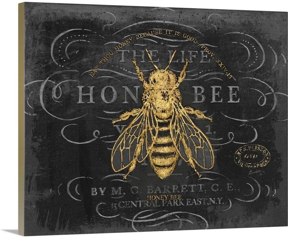 GreatBigCanvas Honey Bee by Chad Barrett Canvas Wall Art