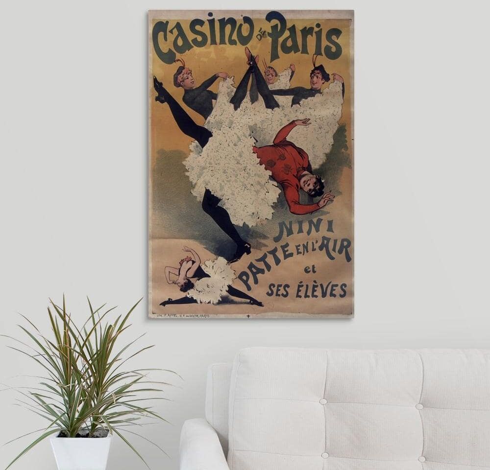 GreatBigCanvas Casino de Paris - Vintage Cabaret Advertisement by Vintage Apple Collection Canvas Wall Art