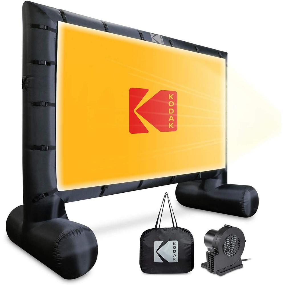 Kodak Inflatable Projector Screen, 17 ft. Blow-Up Outdoor Movie Screen with Pump