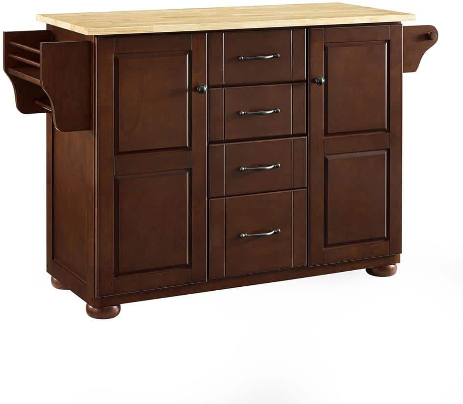 CROSLEY FURNITURE Eleanor Mahogany Kitchen Island