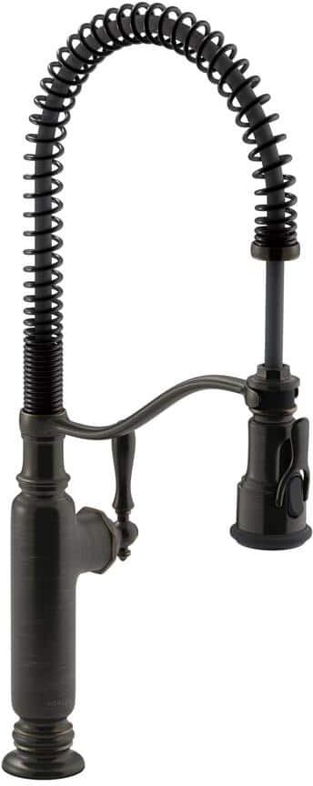 KOHLER Tournant Single-Handle Pull-Down Sprayer Kitchen Faucet with DockNetik in Oil-Rubbed Bronze