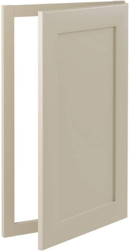 Home Decorators Collection Newport Cream Painted Plywood Shaker Assembled Front Angle Sink Base Kitchen Cabinet Sft Cls 16 in W x 1 in D x 30 in H