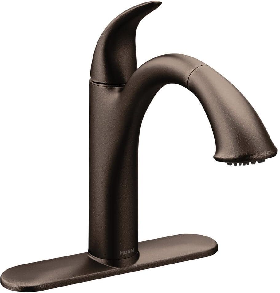 MOEN Camerist Single-Handle Pull-Out Sprayer Kitchen Faucet in Oil Rubbed Bronze