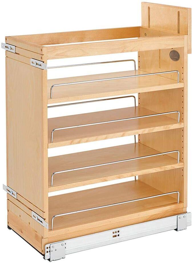 Rev-A-Shelf Natural Maple Wooden Pull-Out Kitchen Cabinet Organizer