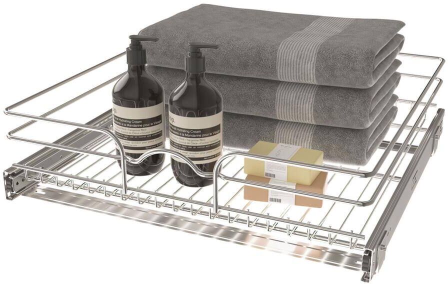 Rev-A-Shelf 21 in. x 20 in. Single Kitchen Cabinet Pull Out Wire Basket