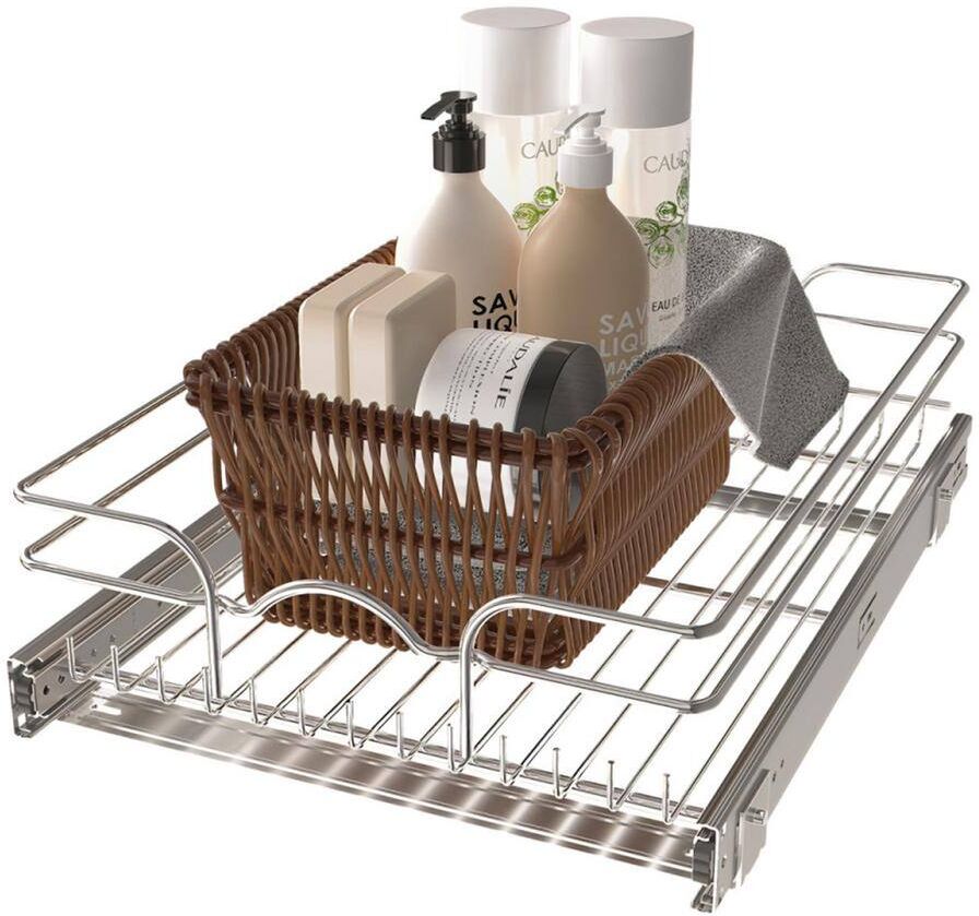 Rev-A-Shelf 15 in. x 20 in. Single Kitchen Cabinet Pull Out Wire Basket