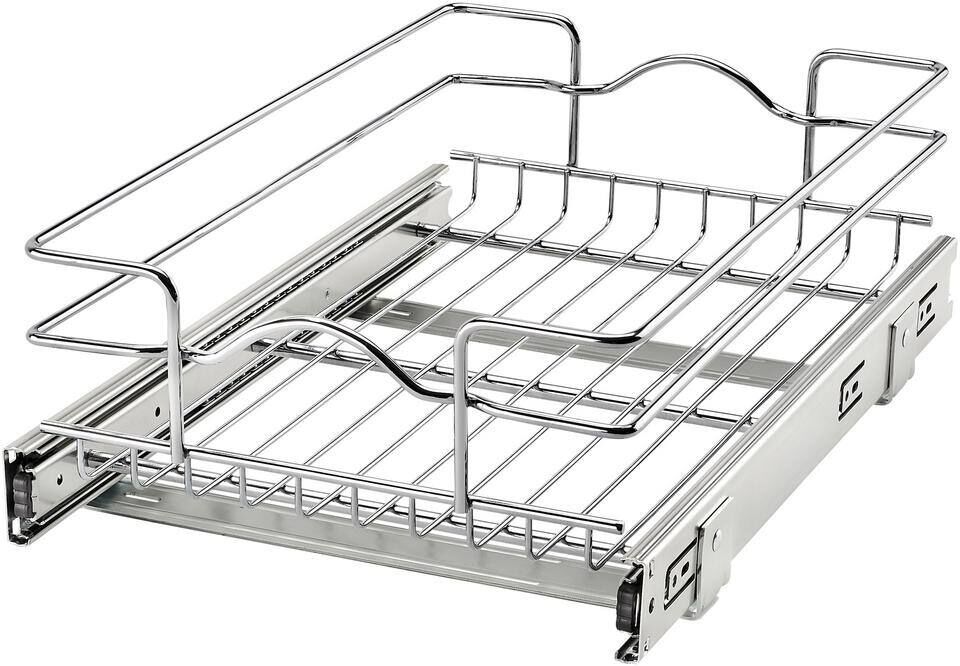 Rev-A-Shelf 12 in. x 18 in. Single Kitchen Cabinet Pull Out Wire Basket