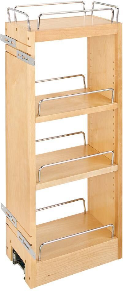 Rev-A-Shelf Natural Maple Wooden Pull-Out Kitchen Cabinet Organizer