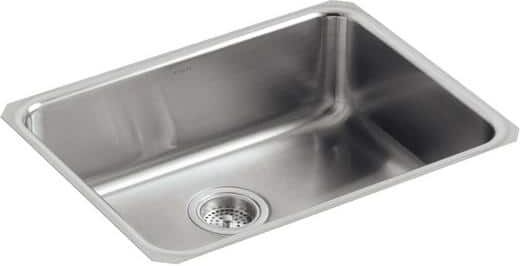 KOHLER Undertone Undermount Stainless Steel 23 in. Single Bowl Kitchen Sink