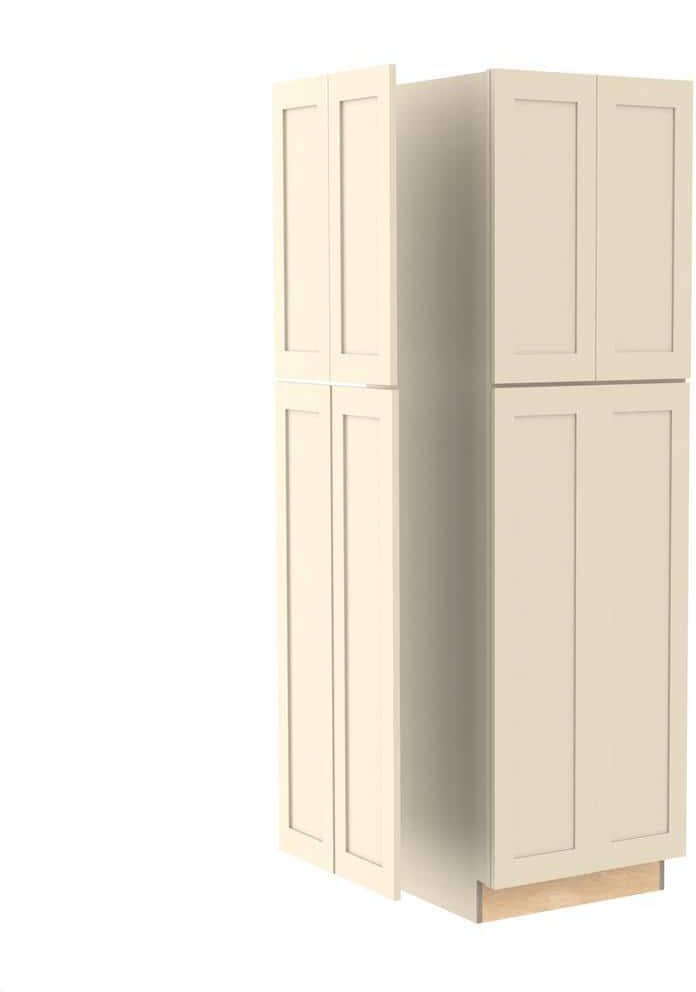 Home Decorators Collection Newport Cream Painted Plywood Shaker Assembled Base Kitchen Cabinet End Panel 23.8 W in. 0.75 D in. 90 in. H