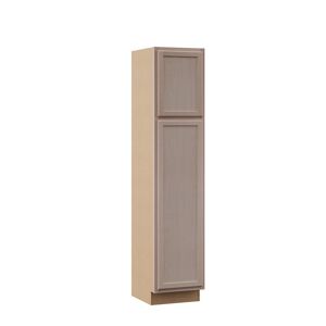 Hampton Bay Hampton Unfinished Beech Recessed Panel Stock Assembled Pantry Kitchen Cabinet (18 in. x 84 in. x 24 in.)