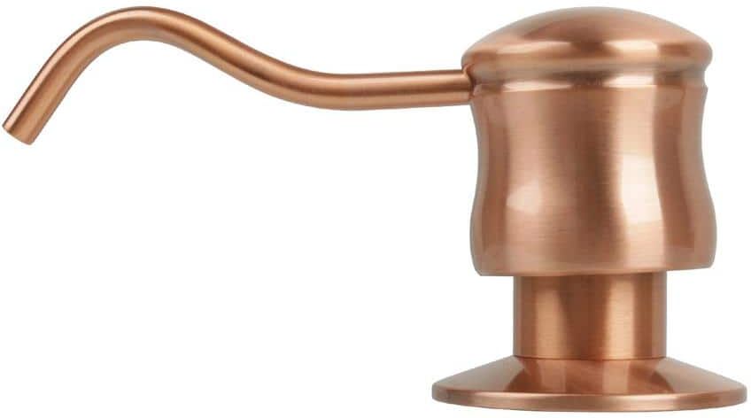 Akicon Built in Copper Soap Dispenser Refill from Top with 17 oz. Bottle - 3 Years Warranty