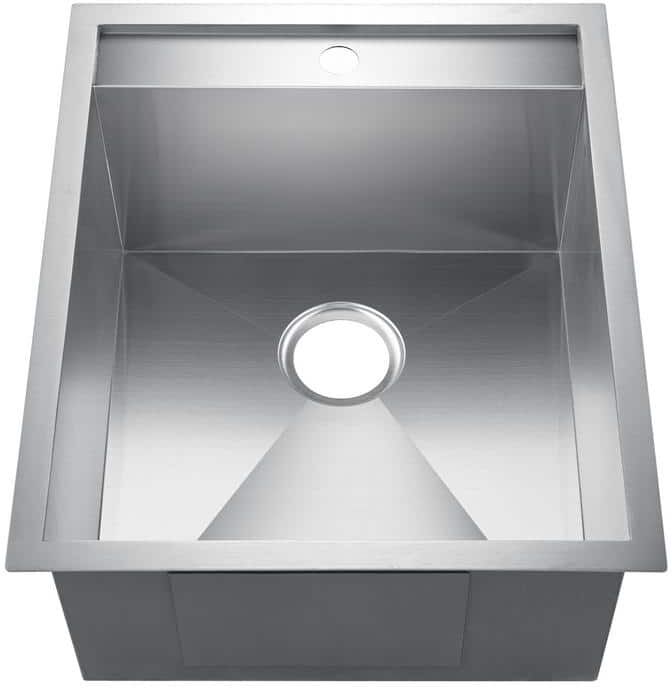 Barclay Products Thelma Stainless Steel 19 in. 16-Gauge Single Bowl Drop-In Kitchen Sink