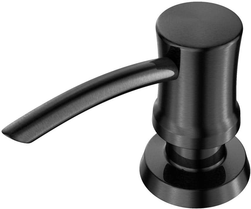 KRAUS Kitchen Soap and Lotion Dispenser in Spot-Free Black Stainless Steel