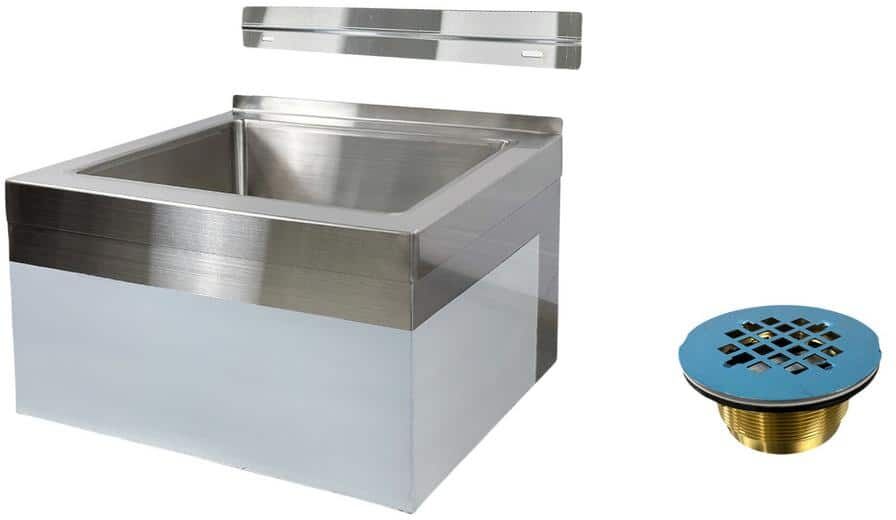 Cooler Depot 25  in. Commercial NSF Stainless Steel Floor Mop Sink