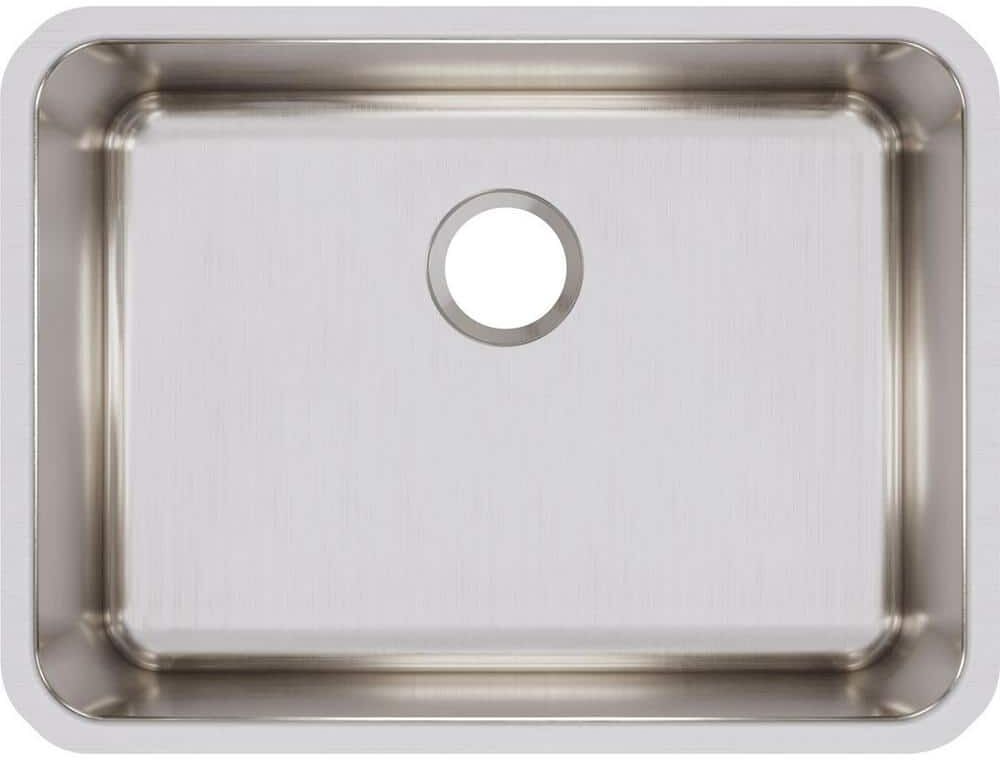 Elkay Lustertone 26in. Undermount 1 Bowl 18 Gauge  Stainless Steel Sink Only and No Accessories